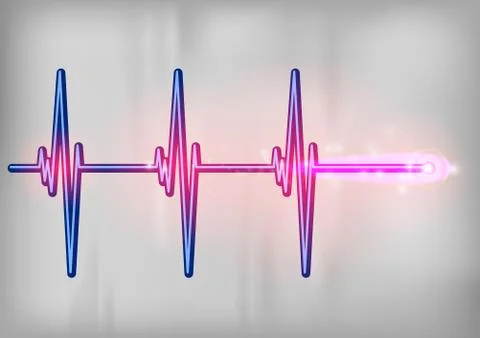 Blue cardio Illustrazione stock