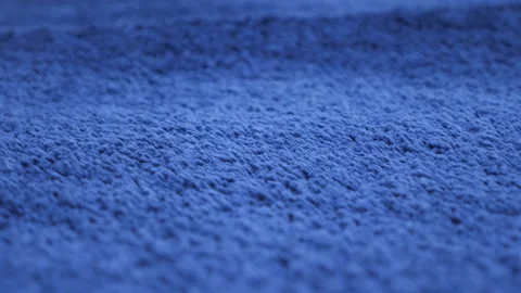 Blue Carpet fabric pattern macro texture background Stock Footage 100868036