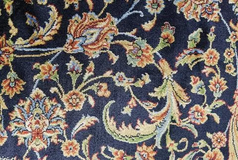 Blue carpet pattern very nice as a background texture Stock Photos