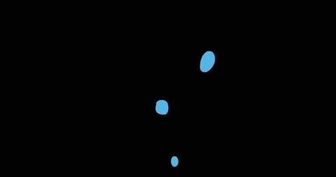 Blue Cartoon Bubble Animation 4K Stock-Footage 170647377