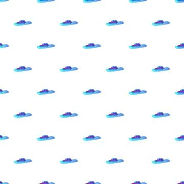 Blue cartoon car seamless pattern background Stock Illustration