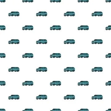Blue cartoon car seamless pattern background 스톡 일러스트
