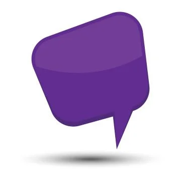 Blue cartoon comic balloon speech bubble without phrases Stock Illustration