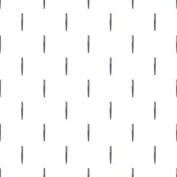 Blue cartoon pen writing repeat pattern background Stock Illustration