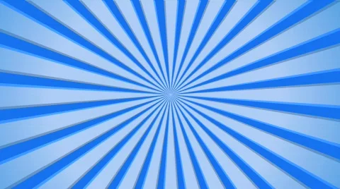 Blue Cartoon rays Sun burst, HD seamless motion background Stock Footage 825972