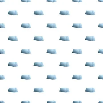 Blue cartoon tent seamless pattern background Illustrazione stock