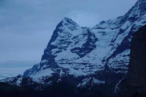 Blue Cast Eiger Stock Photos