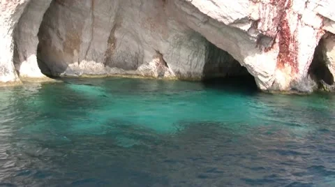 Blue Cave Sea Video stock 10849593