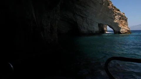 Blue Caves Stock Footage 36184486