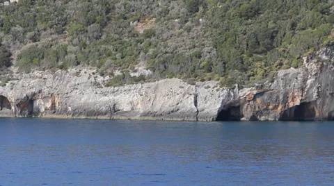 Blue Caves Stock Footage 36184662