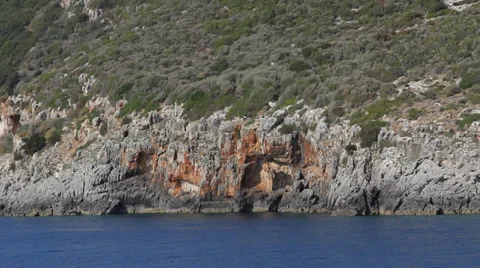Blue Caves Stock Footage 36184675