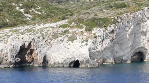 Blue Caves Stock Footage 36184827
