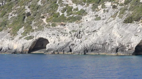 Blue Caves Stock Footage 36184926