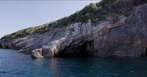 Blue Caves Zakynthos Stock Footage 275594398