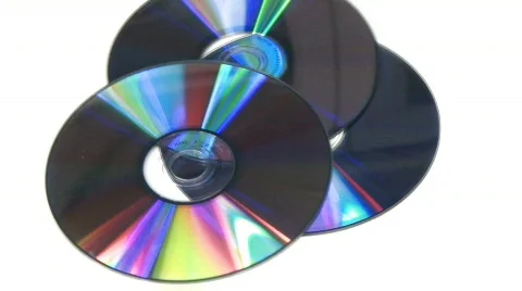 Blue CD DVD rotating  Stock Footage 294958