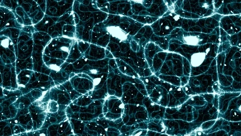 Blue Cell Cosmos Fluid Background Loop Stock Footage 256236265
