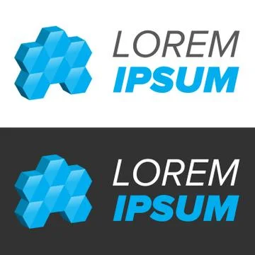 Blue cell logo Stock Illustration