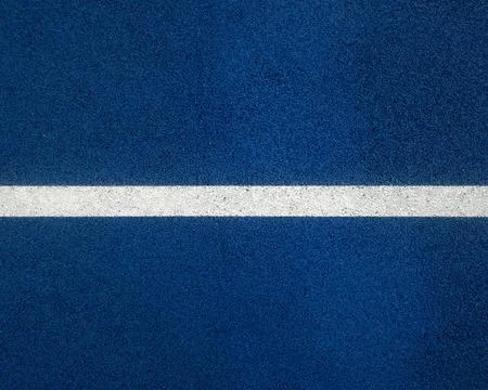 Blue cement or concret texture with white line Stockfoto's