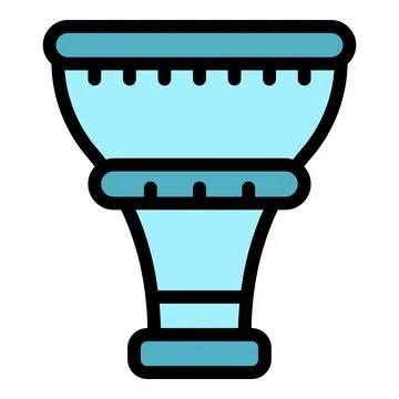 Blue ceramic decorative vase standing on white background Stock Illustration