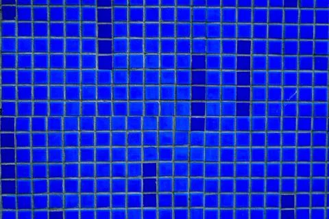 Blue ceramic tile, Abstract interior background. Stock Photos