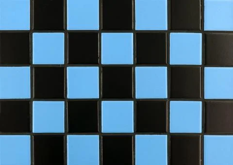 Blue ceramic tile background. Old vintage ceramic tiles in blue to decorate the Stock Photos