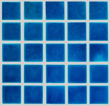 Blue ceramic tiled floor Stock Photos