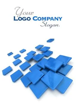 Blue ceramic tiles Illustrazione stock