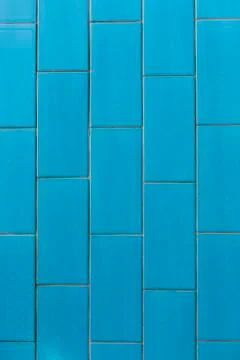 Blue ceramic tiles pattern texture background Stock Photos
