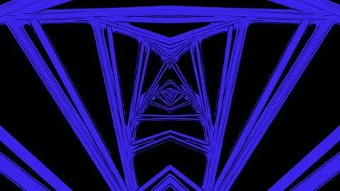 Blue Chain Dna Vj Loop Animation Stock Footage 224698030