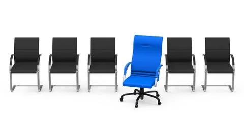 The blue chair Stock Illustration