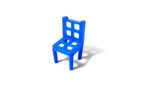 Blue chair on a white background Stock Illustration