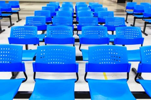 Blue chairs Stock Photos