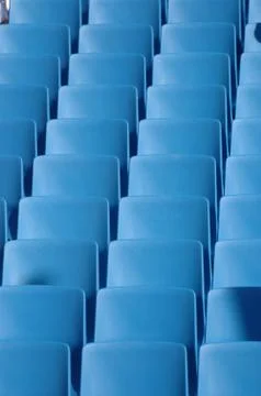 Blue chairs Stock Photos