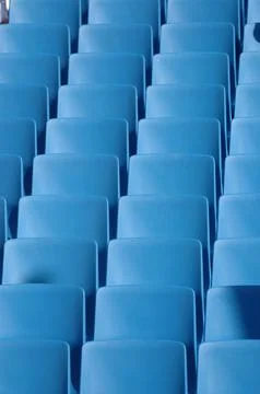 Blue chairs Stock Photos