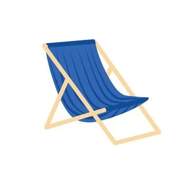 Blue chaise longue. Stock Illustration