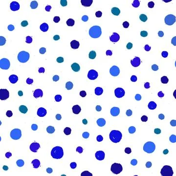 Blue Chaotic Dots Pattern Stock Illustration