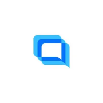 Blue chat Stock Illustration