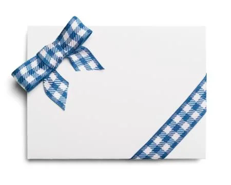 Blue Checker Invitation Stock Photos