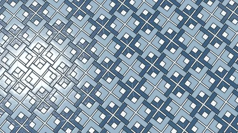 Blue Checker Ornamental Tile Texture Stock Footage 318955663