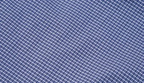 Blue Checkered Fabric Texture Background Close Up Stock Photos
