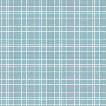 Blue checkered line vector pattern. Seamless tablecloth texture. Stock Illustration