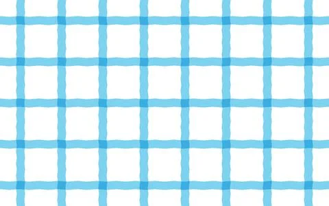 A blue checkered pattern creates a seamless textured background on white. C.. Stock-Illustration