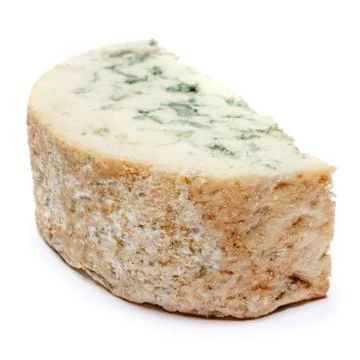 Blue cheese on a white background Stock Illustration