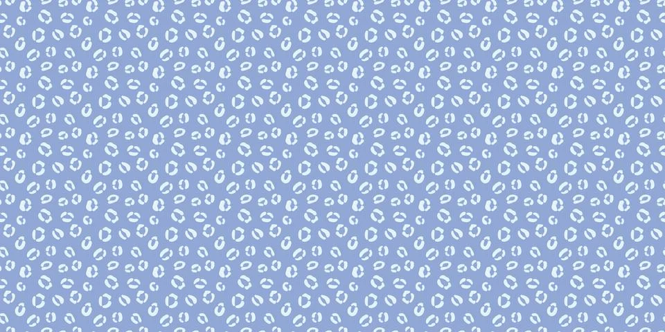 Blue cheetah seamless repeat pattern vector background Stock Illustration