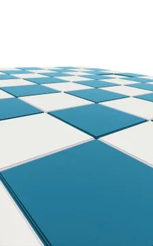Blue chessboard concept Stock Illustration