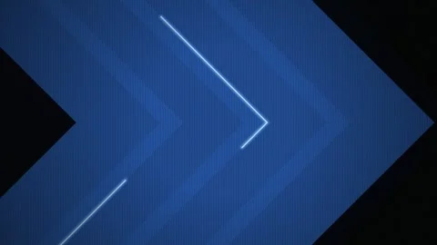 Blue chevron arrows glowing trace lines seamless loop abstract Stock Footage 345289272