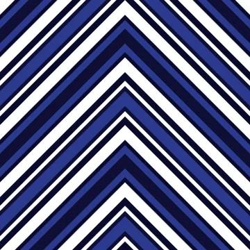 Blue Chevron Diagonal Stripes seamless pattern background イラスト素材