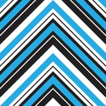 Blue Chevron Diagonal Stripes seamless pattern background Stock Illustration