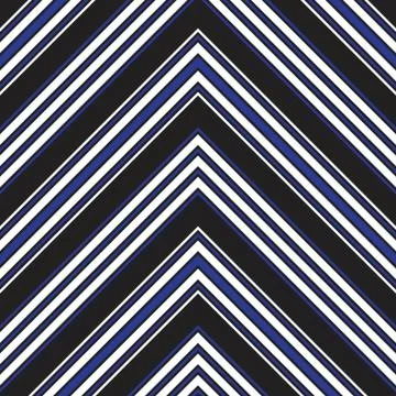 Blue Chevron Diagonal Stripes seamless pattern background Stock Illustration