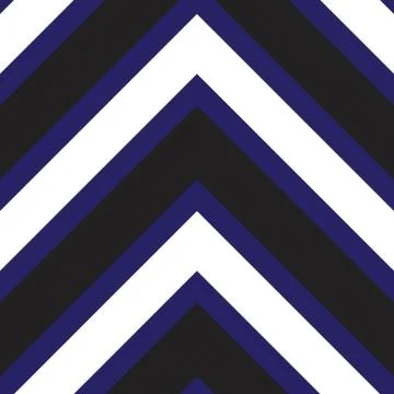 Blue Chevron Diagonal Stripes seamless pattern background Stock Illustration